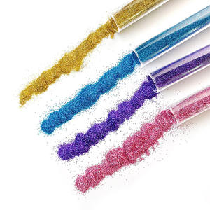 ผงแวววาวละเอียดพิเศษแบบโฮโลแกรมสำหรับทำจากเรซิ่นแบบพกพาผงแวววาวละเอียดพิเศษสำหรับทำเล็บเทียนงานฝีมือกากเพชรสีเงิน - Product Image 1