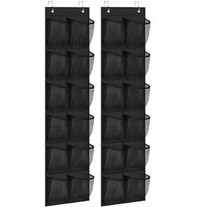 Wall Mounted Hanging Shoe Closet Organizer Storage <b>Bags</b> Large Visible Mesh Pockets Organizer Storage - Product Image 5
