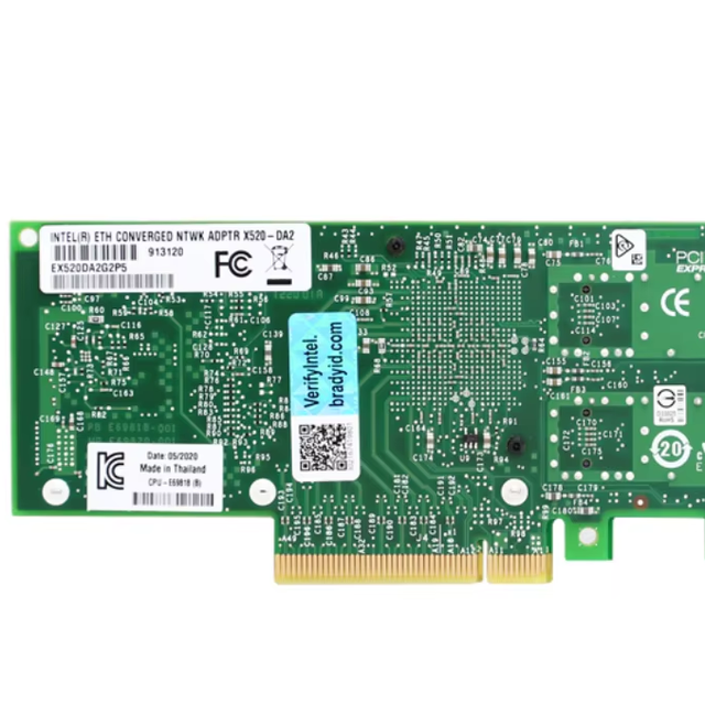 Dual-Port 10GbE SFP+ Converged Network Adapter, PCIe 2.0 X8 Server NIC, 82599 Chip