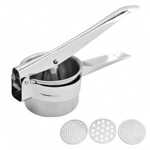 Presse-purée manuelle multifonctionnelle en acier inoxydable pour cuisine nordique, presse-purée professionnelle - Product Image 6