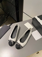 Chaussures de luxe pour femmes 2026 – Ballerines en cuir à nœud, bout rond, couleur assortie, style mule