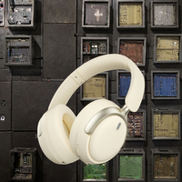 Headset atas telinga Mode ganda nirkabel, Headset aktif pengurang kebisingan nirkabel dapat dilipat penghilang kebisingan latensi rendah untuk Olahraga