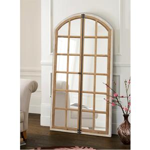 Espejo de cristal Arched decorativo para pared, cristal de madera sólida colgante para <span class=keywords><strong>comedor</strong></span>, gran oferta - Product Image 1