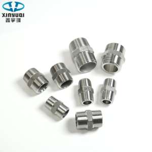 YQ SS304ステンレス鋼管継手1/2/3/4六角ニップルNPT水蒸気空気油ガスコネクタ流体ヘッド - Product Image 3