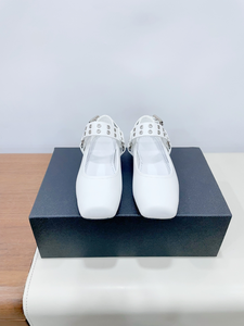 Zapatos Planos Estilo Mary Jane Punk para Mujer, Marca Alaias, Novedad 2025, Punta Cuadrada, Hebilla con Remaches, Diseño Dulce y Moderno - Product Image 2