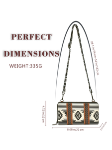 2025 Tik Xu Hướng Hot Bán Bohemian Thiết Kế Của Phụ Nữ Crossbody Túi Bền Cổ Tay Ly Hợp Ví Chủ Thẻ Boho Ví - Product Image 4