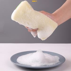 Éponge en loofah multifonctionnelle à 3 couches, facile à mousser, matière douce pour le nettoyage de <span class=keywords><strong>la</strong></span> <span class=keywords><strong>vaisselle</strong></span> - Product Image 2