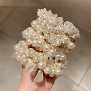 पूर्ण मोती बेड्स बालों के बाल स्क्रूंचिस वाले बालों के बाल कछुओं के बालों के बाल संबंध - Product Image 6