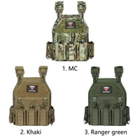 Gilet tactique en polyester 1000D avec système de fixation rapide, sécurité Molle, Chaleco Tactico, bandolier, gilet tactique découpé au laser