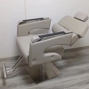 Reclinable Barber Chair for Sale Cheap Hair <strong>Salon</strong> <strong>Pink</strong> <strong>Beauty</strong> <strong>Salon</strong> Furniture Modern Black and Gold <strong>Salon</strong> Furniture 2pcs - Product Image 1