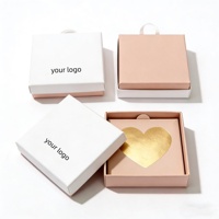 Estuche para Joyas Ecológico con Laminado Brillante/Mate, Forro de Esponja, Impresión y Logotipo Personalizables, con Asa, Diseño Moderno y Simple