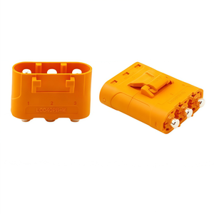 ขั้วต่อกระแสตรง Amass LCC40PB-M สำหรับกระแสสูง - 45A LCC40-F แบบติดตั้งบนแผงวงจรพิมพ์แนวตั้ง ทำจากทองเหลือง สำหรับเชื่อมแบตเตอรี่ลิเธียม - Product Image 1