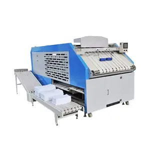 Harga pabrik baja tahan karat otomatis mesin lipat handuk 4500*2150*1350Mm untuk tekstil cuci