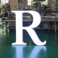 Enseigne lumineuse LED en acrylique étanche IP65, lettres en relief, personnalisable, en métal, acier inoxydable, transformateur inclus, pour usage en parc