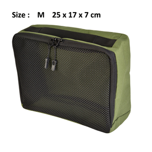 メッシュクリアバッグ小大黒バッグポータブル旅行用トイレタリーオーガナイザーケース口紅収納ポーチハイキングキャンプ Z09-<span class=keywords><strong>M</strong></span> - Product Image 6