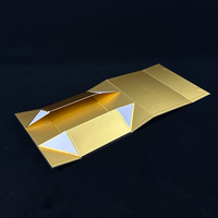 Boîte cadeau de luxe avec logo personnalisé, emballage en carton rigide noir et or, boîte à vêtements, t-shirts, boîtes cadeaux de luxe, boîte cadeau magnétique