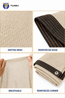 Filet pare-soleil tricoté en HDPE, écran d'intimité, brise-vent, couverture de clôture, résistant aux UV, pour jardin, balcon, cour arrière, extérieur