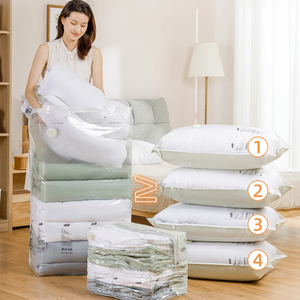 Bolsas de almacenamiento al vacío Organizadores Libera 80% Espacio Bolsas selladoras al vacío extra grandes para edredones Bolsas selladas al vacío para ahorrar ropa - Product Image 2