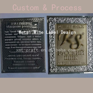 Nhãn Đóng Gói Chai Dính Khắc Theo Yêu Cầu Tiêu Chuẩn GiấY Dán Bao Bì Rượu Vang Nhãn Rượu Vang Dập Nổi Màu Vàng - Product Image 4