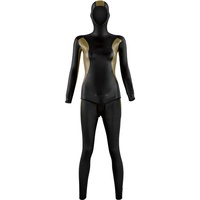 DIVESTAR desain warna kustom OEM wanita, pakaian selam bebas kulit halus bersirkulasi depan dua-potong tahan air Neoprene 3mm