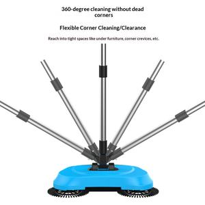 <span class=keywords><strong>Balai</strong></span> multifonctionnel en <span class=keywords><strong>microfibre</strong></span> Aurora Factories pour le nettoyage des sols à domicile, manche en acier inoxydable, tête de <span class=keywords><strong>balai</strong></span> en PP, manche <span class=keywords><strong>pliable</strong></span> - Product Image 2