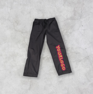 Pantalon de sport décontracté pour hommes OEM avec logo personnalisé en toile épaisse taille mi-élastique cordon de serrage respirant broderie écologique - Product Image 2