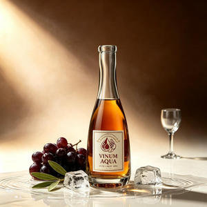 Botella de <span class=keywords><strong>Licor</strong></span> Personalizada de 100 ml con Tapón de Corcho, Botella de Vidrio Blanco Esmerilado para Exhibición, Mini Botella para Alcohol con Logotipo Personalizado - Product Image 1