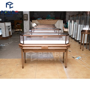 Hiện đại bespoke đồ trang sức cửa hàng thiết kế truy cập có độ bóng cao trang sức hiển thị tủ với đèn LED cho cửa hàng bán lẻ và phòng trưng bày - Product Image 3