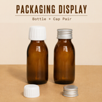 Bouteilles en verre ambré personnalisées de 30 ml à 500 ml pour cosmétiques et huiles essentielles avec bouchon à vis et impression sérigraphique
