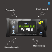 Lingettes jetables Biokleen au beurre de karité, extra-larges, pour adultes, enrichies en vitamine E et aloe vera, compatibles avec les fosses septiques et les égouts