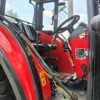 Tractor de Ruedas Usado YTO LX1504 130HP 4WD con Caja de Cambios en Buen Estado, Tractor Agrícola
