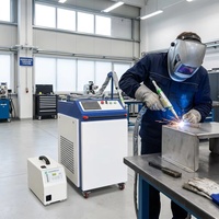 VOIERN Meilleure Vente 1500W 2000W 3000W Machine de Soudage Laser Fibre Portative 3-en-1 pour l'Élimination de la Rouille sur l'Acier Inoxydable et l'Aluminium