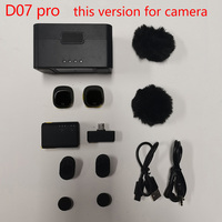 Microphone sans fil D07 Pro pour appareil photo reflex numérique, réduction du bruit, enregistrement vidéo, micro cravate Type-C 3,5 mm pour vidéographie et vlog