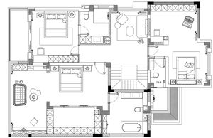 Nexus stile minimalista Interior Design Villa squisita soggiorno spazio Full House 3D costruzione immobiliare - Product Image 6