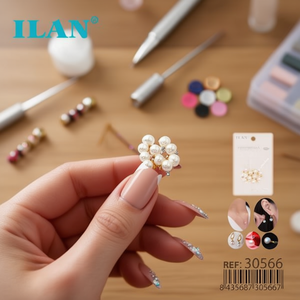 Perline di perla Ilan da 10 mm, 10 pezzi, per decorazioni nail art - Product Image 2