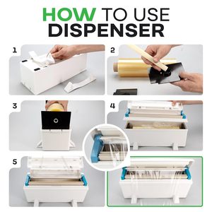 Película para Alimentos Huamaohengchun de 12" x 2000', Rollo de Plástico Transparente para Envolver Alimentos, Libre de BPA, Rollo de Plástico Adhesivo Confiable para Empacar y Almacenar Alimentos - Product Image 3