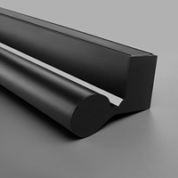 Nouvelle lumière minimaliste pour main courante d'escalier, lumière murale latérale, éclairage supérieur et inférieur, lumière circulaire exposée, lumière linéaire