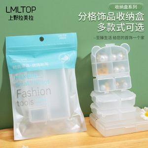 Organizador de maquillaje LMLTOP, caja de almacenamiento de plástico 4 en 1 con compartimentos para cosméticos, herramientas y artículos diversos. - Product Image 3