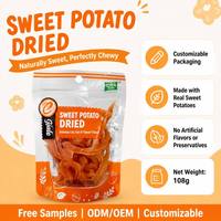 Yijiale Gedroogde Zoete Aardappelreepjes 108g Suikercoating Halfzachte Snack Verse Fruitpuree Zuurzoet Zakje Voorgerecht Traktatie