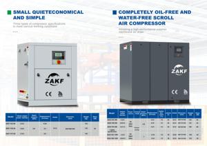 Zakf Chất lượng cao 2.2kw 3.7kW 11Kw 15KW 22Kw 37Kw 55Kw 75Kw 90Kw 110Kw Máy nén khí trục vít 8bar dầu ít máy nén CuộN - Product Image 6