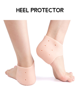 Solette sportive e Comfort protezione per il tallone morbidi cuscinetti in Silicone per cuscinetti in Gel tacco imbottiti per la <span class=keywords><strong>pelle</strong></span> <span class=keywords><strong>secca</strong></span> per evitare sperone del tallone - Product Image 3