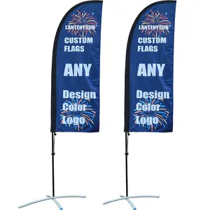 Banner Vlaggen Usa Flag Dye Sublimatie Carwash Promotie Wind Reclame Open Huis Met Dragende Traanvlag