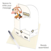 Cartes 3D Pop-up Pliables à l'effigie d'un berceau balançoire avec illustration de chambre d'enfant pour Baby Shower, Cadeau de naissance, Article de collection haut de gamme