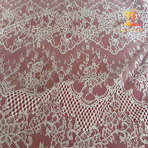 Venta al por mayor barato 100% poliéster francés nupcial pestañas encaje tela 2017 - Product Image 2
