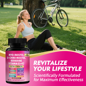 Suplemento para Mujeres, Cápsulas <span class=keywords><strong>de</strong></span> Berberina, Mioinositol, <span class=keywords><strong>Vitamina</strong></span> D3, K2, <span class=keywords><strong>D</strong></span>-Chiro Inositol - Product Image 6