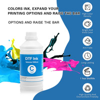 Encre DTF Blanche CMYK de Haute Qualité 1000 ml pour Impression Textile par Sublimation pour Imprimante Epson I3200 Xp600 1390 4720 Dx5 L1800