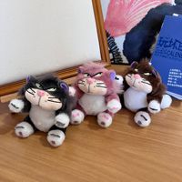 Vente chaude sac en peluche pendentif poupée en gros poupée en peluche vilain Lucifer chat porte-clés