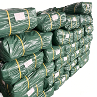 Bâche robuste épaisse et grande de couleur vert olive, couverture imperméable extra résistante, bâche verte