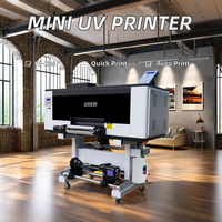 Printer UV DTF A3 Laris Manis Harga Terjangkau 2/3 Head Xp600 I1600 untuk Pencetakan Stiker Label Film ab Laminasi 2 in 1 UV DTF