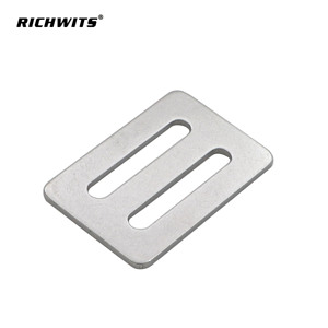 Boucle de réglage coulissante à 2 fentes en acier inoxydable 304 de qualité marine pour quincaillerie de pont de bateau, yacht, kayak - Product Image 1